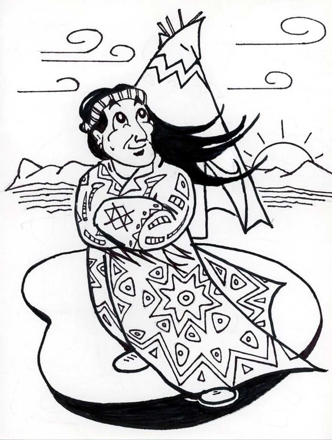 The Numbers Ranch Coloring Page
