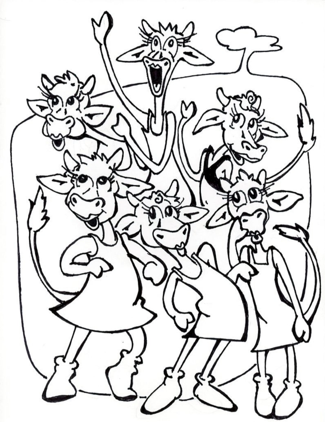 The Numbers Ranch Coloring Page