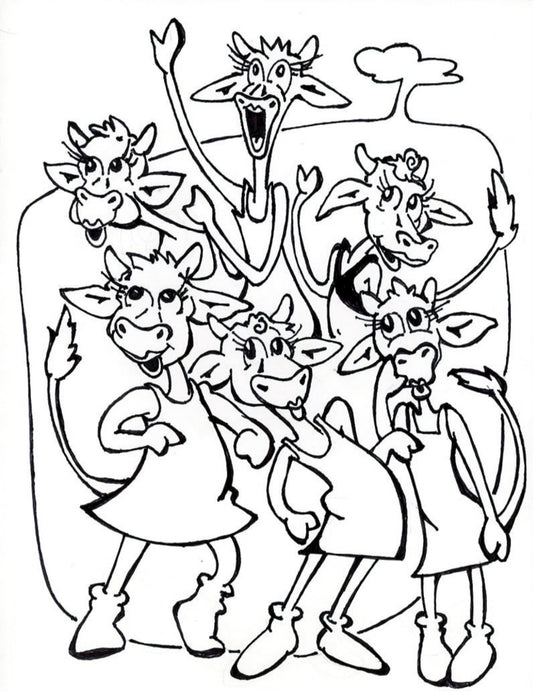The Numbers Ranch Coloring Page