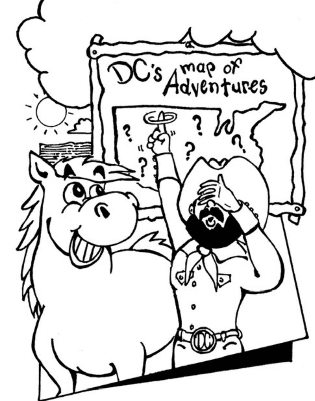 The Numbers Ranch Coloring Page
