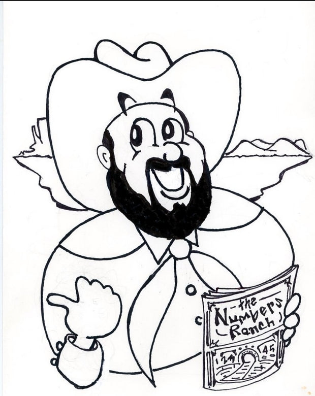 The Numbers Ranch Coloring Page